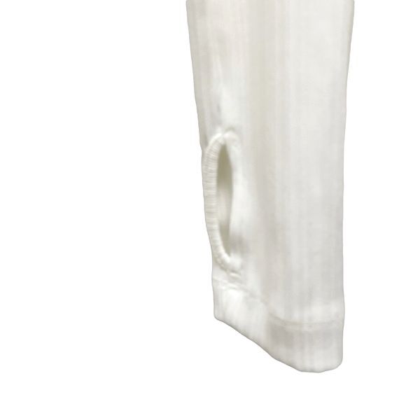 NWT Helmut Lang Optic White Ribbed Knit Buttoned Fitted Top Size Medium $225 NEW - Picture 8 of 16